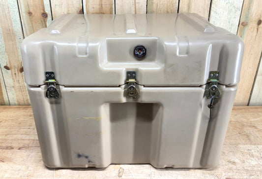 Pelican Hardigg Footlocker Tan Case 25x19x19 Military PSI Waterproof