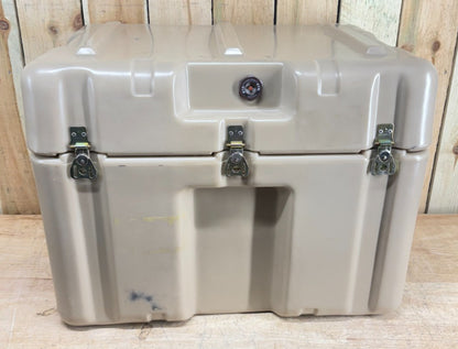 Pelican Hardigg Footlocker Tan Case 25x19x19 Military PSI Waterproof