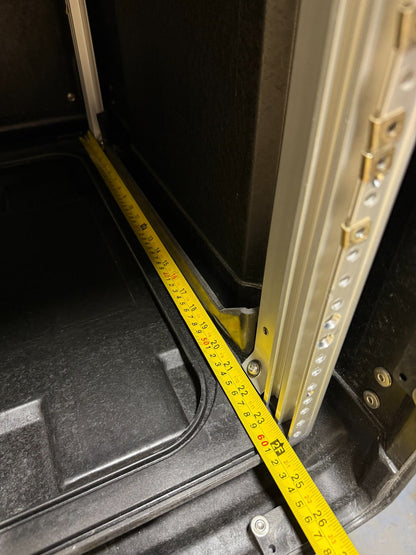 ECS Server 10U Rack Rackmount 19" X 24" Frame Waterproof Black Storage Case
