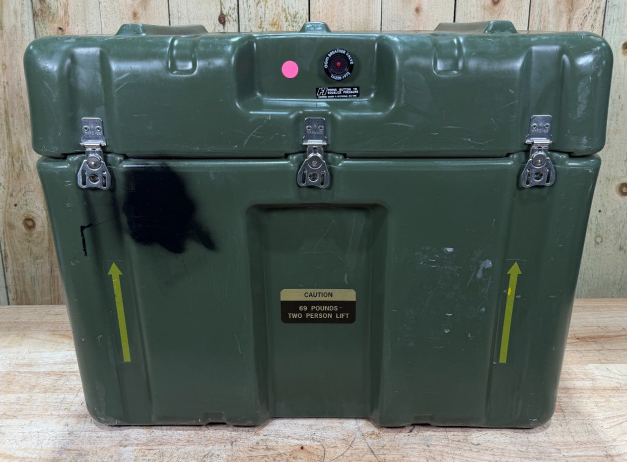 Pelican Hardigg Case 27x20x22" Green Waterproof Storage Footlocker