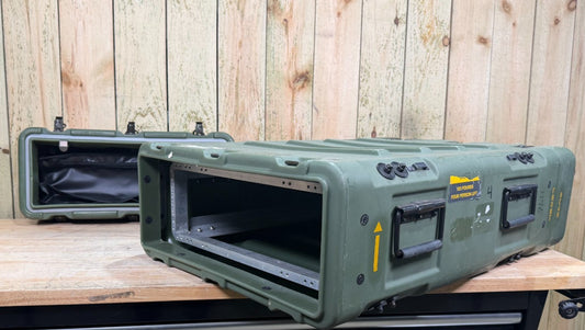 ECS Military Surplus Server Rack 19x24" 3U Case Waterproof OD Green