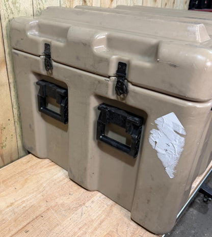 Hardigg MM36 Footlocker  33x27x23 Tan Case  Surplus Military  Waterproof