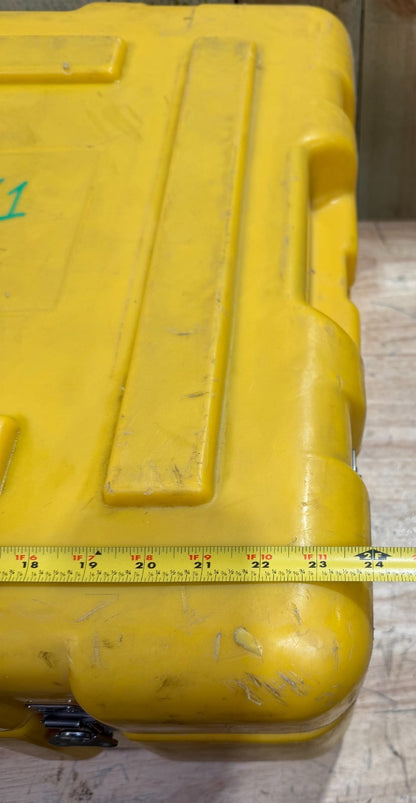Pelican Hardigg Case 24x23x10.5" Yellow Waterproof Storage Footlocker