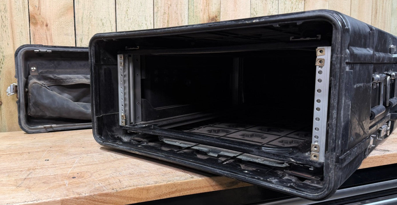 ECS Server 4U Rack Rackmount 19" X 24" Frame Waterproof Black Storage Case