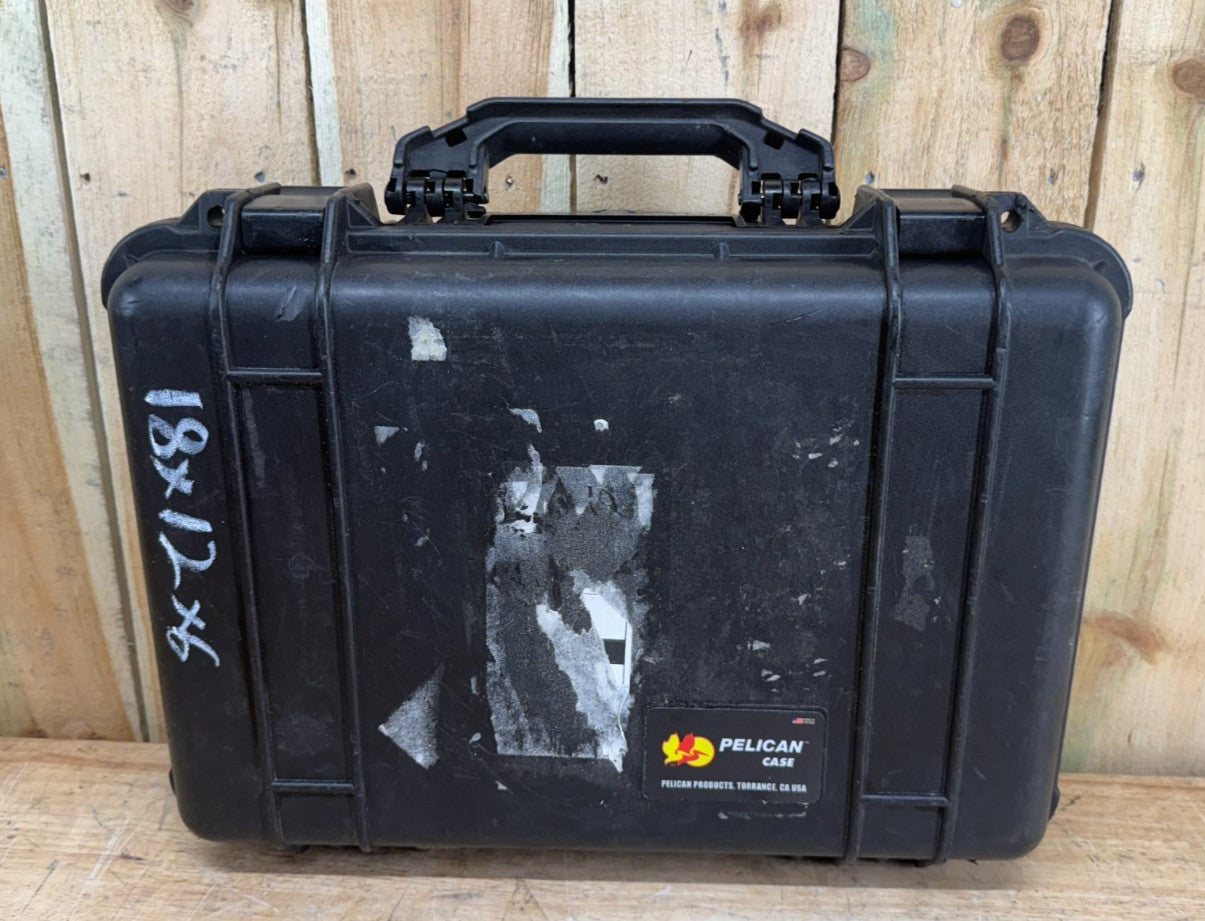Pelican 1500 Protector Case Black Waterproof Good Condition OS Free Shipping