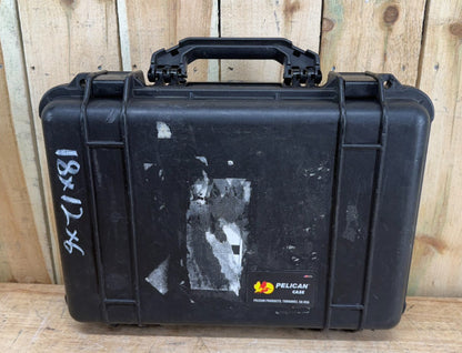 Pelican 1500 Protector Case Black Waterproof Good Condition OS Free Shipping
