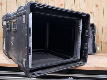 ECS Server 8U Rack Rackmount 19" X 24" Frame Waterproof Black Storage Case