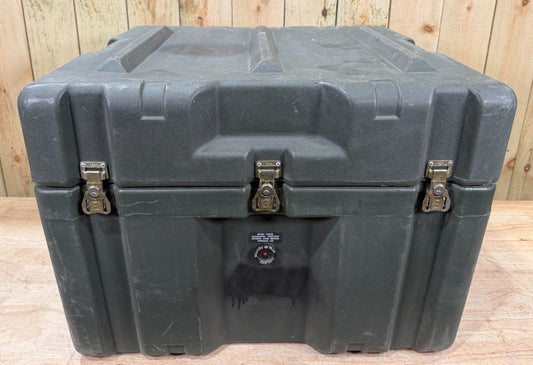 Zero Brand Military Surplus Case 25.5x24x19" Green Waterproof Storage Footlocker