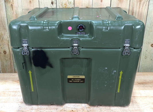 Pelican Hardigg Case 27x20x22" Green Waterproof Storage Footlocker