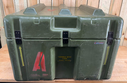 Pelican Hardigg Case 29"x27"x21" Green Waterproof Storage Footlocker