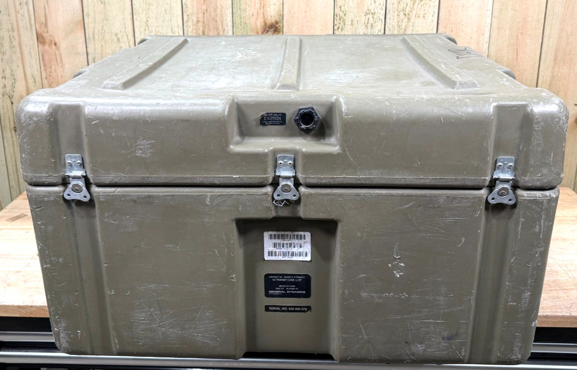 ECS Case 31x27.5x18"  Green Military Waterproof Storage Footlocker