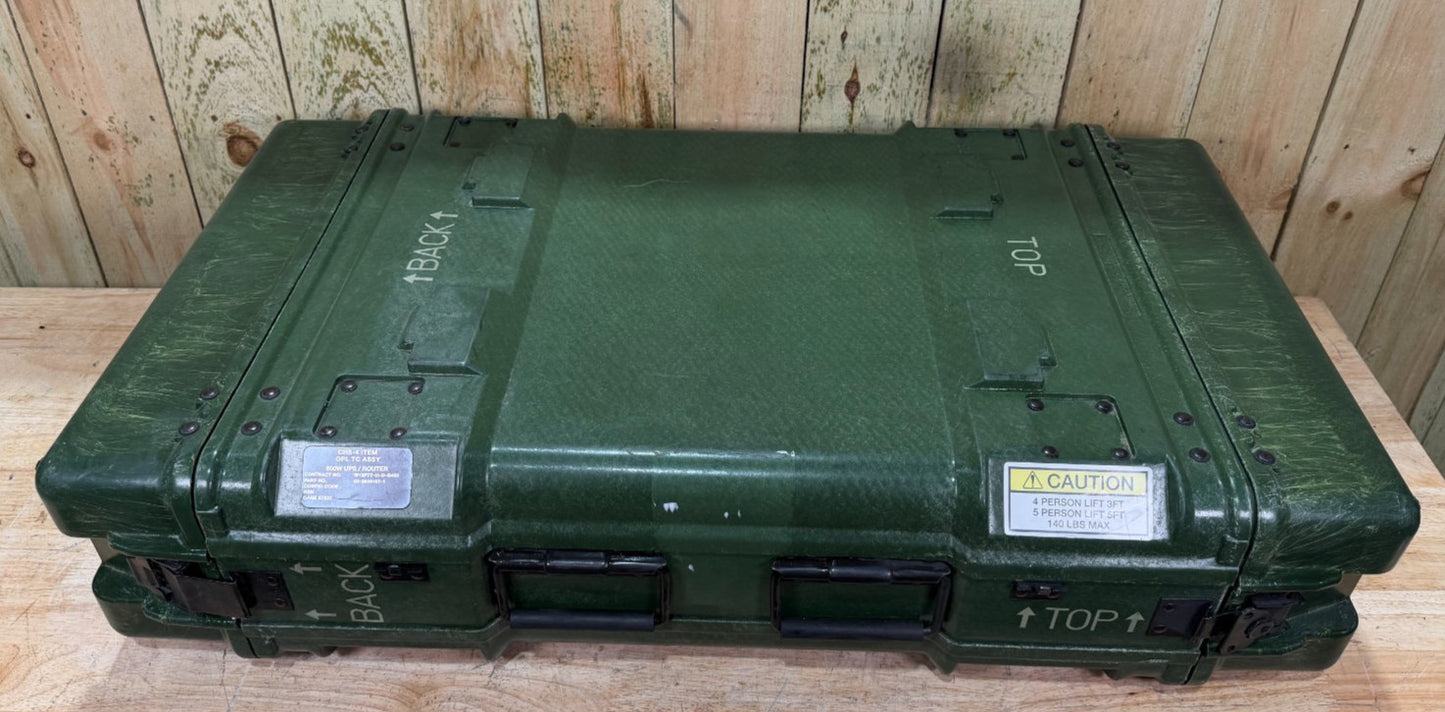 ECS Server 3U Rack Rackmount 19" X 24" Frame Waterproof Green Storage Case