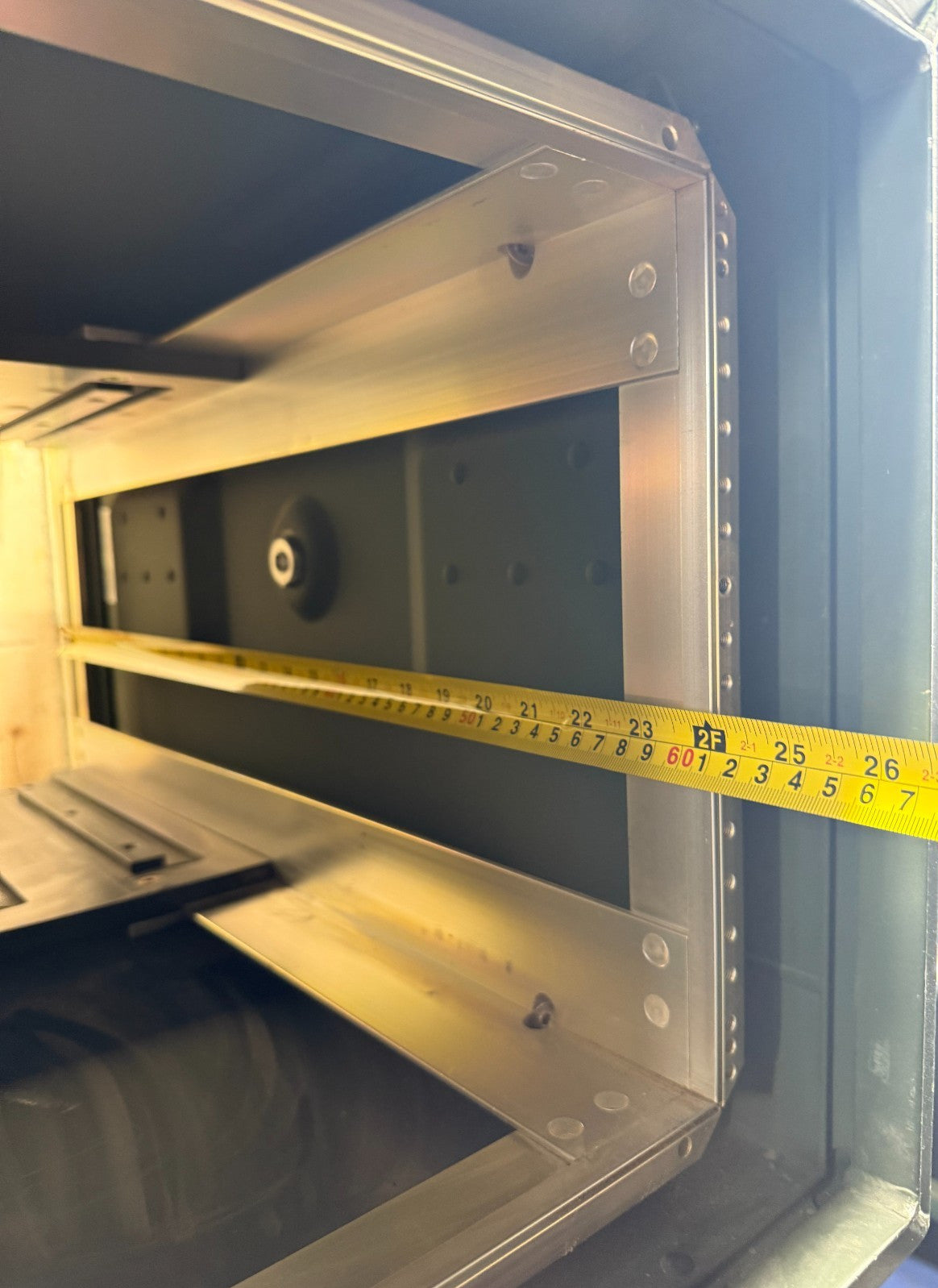 Zarges Metal Server Rack Military Surplus W/ 6U 24x19" Frame Rackmount Case