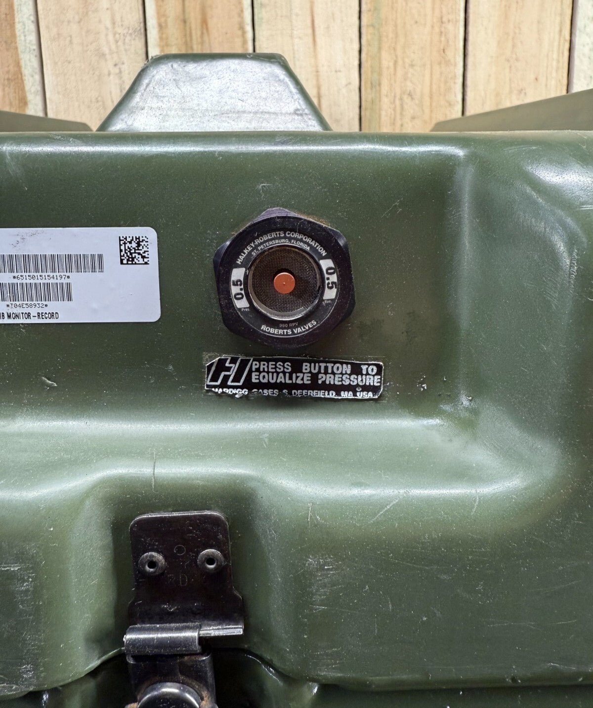 Pelican Hardigg Case 29"x27"x21" Green Waterproof Storage Footlocker