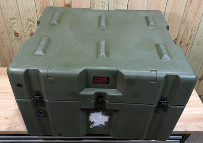Pelican Hardigg Rolling Case 32x28x20.5" Green Military Waterproof Footlocker