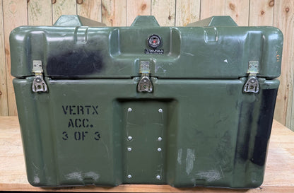 Hardigg Footlocker   28.5x27x20” Green Case  Military Waterproof