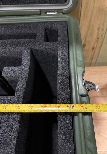 Pelican Hardigg Case 27x20x22" Green Waterproof Storage Footlocker