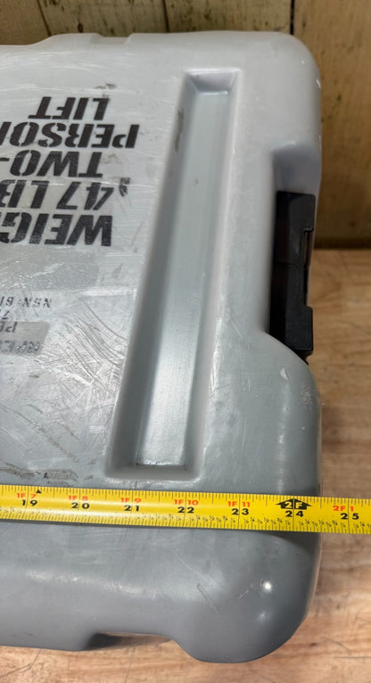 Pelican Hardigg Footlocker Grey Case  24.5x18.5x15"  Military Waterproof