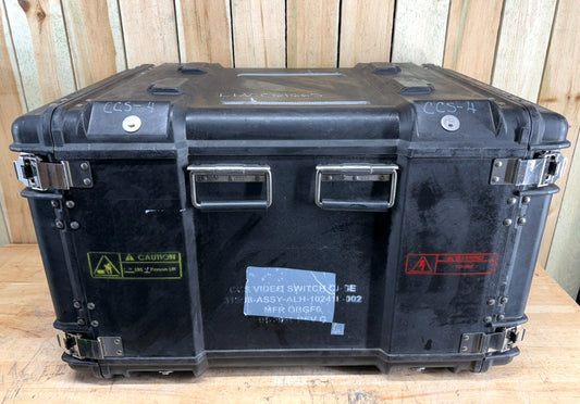 ECS Server 10U Rack Rackmount 19" X 24" Frame Waterproof Black Storage Case