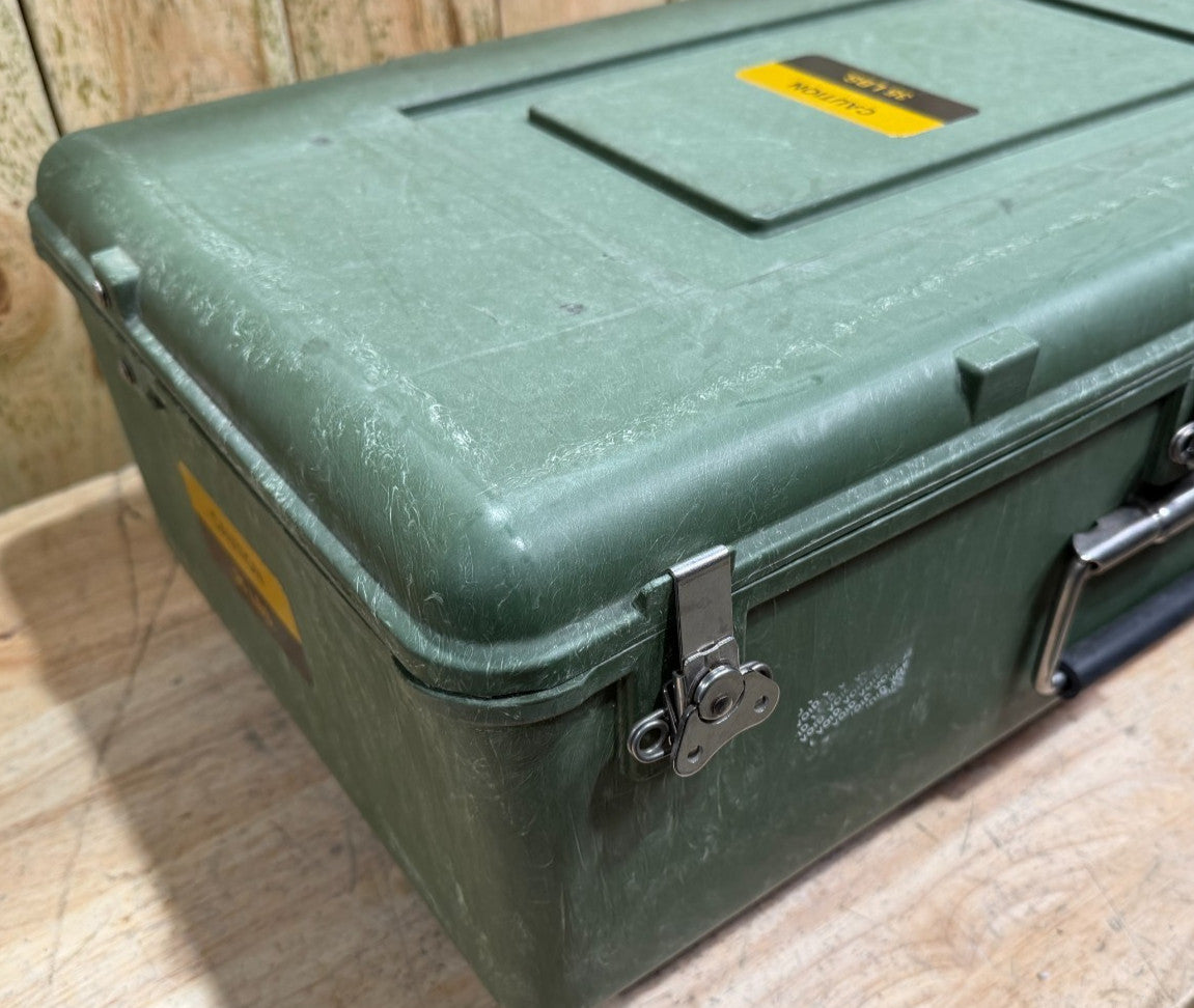ECS 24x15x10 Rolling Waterproof Footlocker With Handle Case Storage