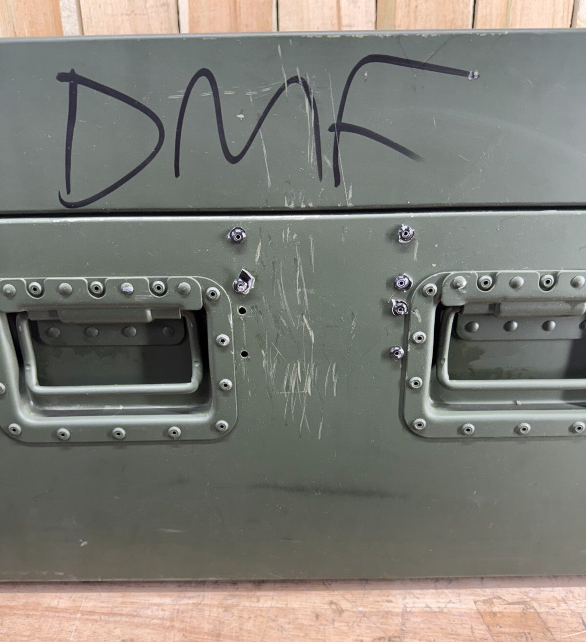 Military Surplus Metal Footlocker Case 39x22x16" Green Waterproof Storage
