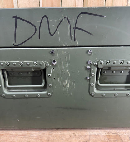 Military Surplus Metal Footlocker Case 39x22x16" Green Waterproof Storage