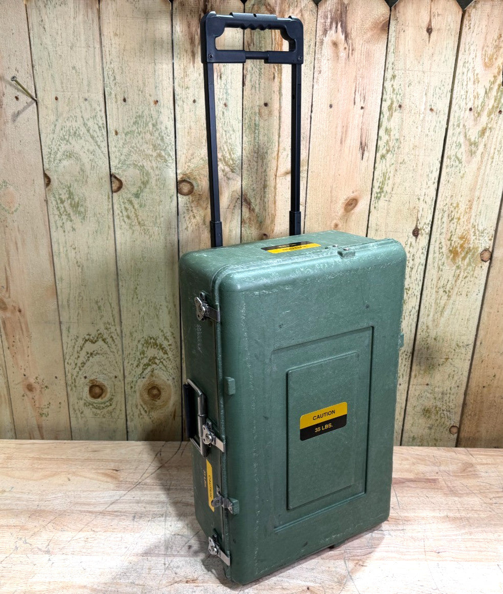 ECS 24x15x10 Rolling Waterproof Footlocker With Handle Case Storage