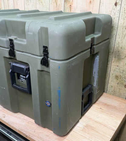 Pelican Hardigg 33x21x21.5" Rolling Footlocker Green Case Military Waterproof