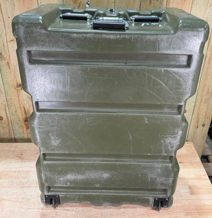 Pelican Hardigg Rolling Case 37x27x18.5" Green Waterproof Storage Footlocker