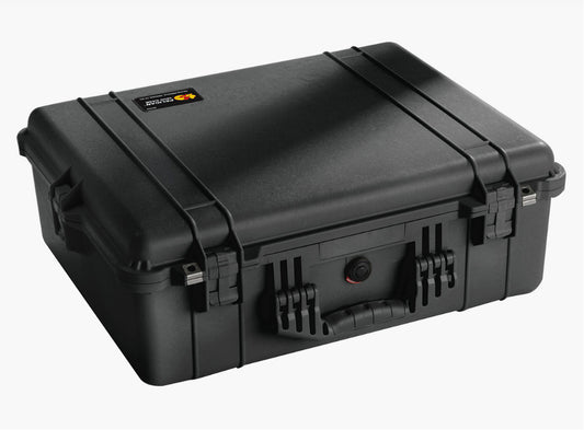 Pelican 1600 Watertight Hard Case  - Black - No Foam