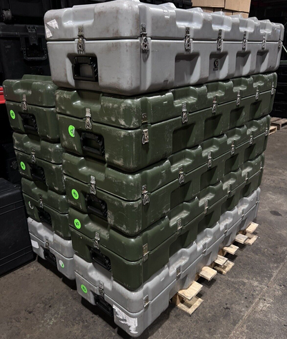 Hardigg Pelican Long Military Case 59” 19.5” 12” Grey Footlocker Waterproof Box