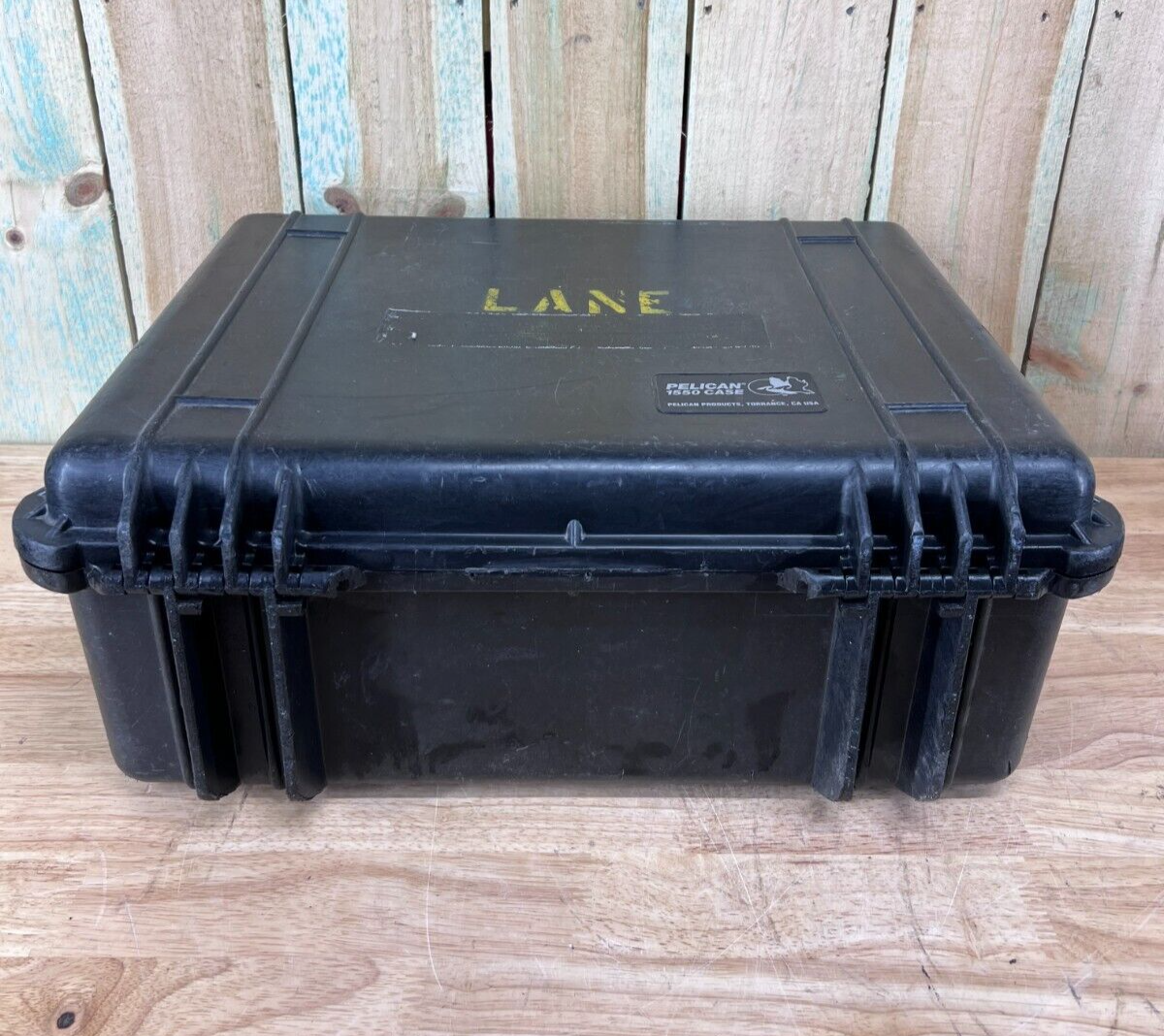 Pelican 1550 Watertight Protector Case Black Good Condition A/B Free Ship