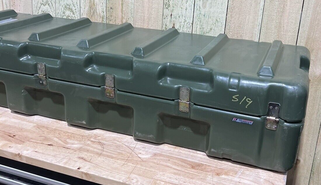 Pelican Hardigg Long Case 59” 19.5” 12” Green Waterproof Storage Footlocker