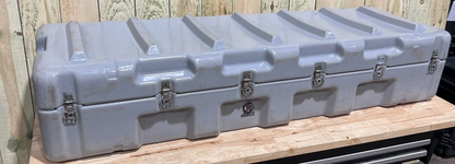 Hardigg Pelican Long Military Case 59” 19.5” 12” Grey Footlocker Waterproof Box