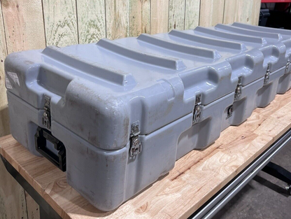 Hardigg Pelican Long Military Case 59” 19.5” 12” Grey Footlocker Waterproof Box
