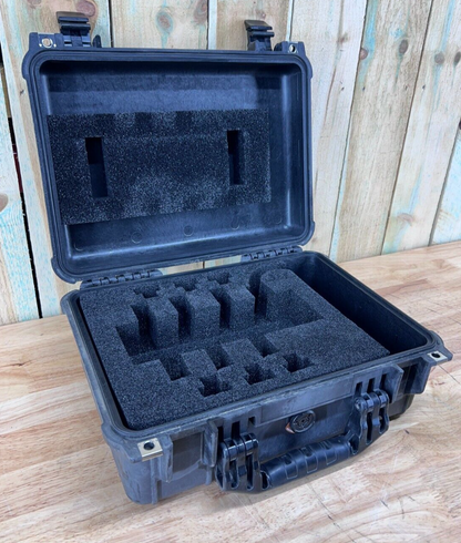 Pelican 1450 Black Hard Case Protector Waterproof Used Condition BC