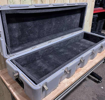 Hardigg Pelican Long Military Case 59” 19.5” 12” Grey Footlocker Waterproof Box