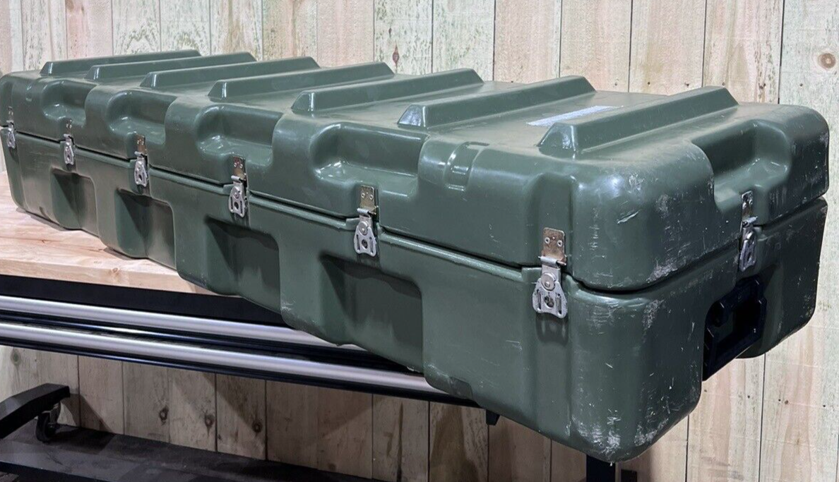 Pelican Hardigg Long Case 59” 19.5” 12” Green Waterproof Storage Footlocker