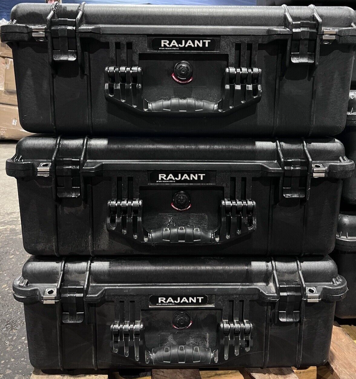 Pelican 1600 Protector Storage Case Waterproof Black Good Condition AB Free Ship