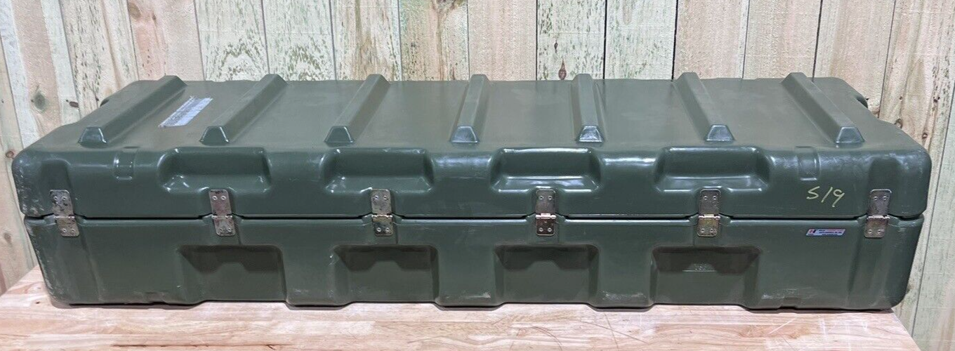 Pelican Hardigg Long Case 59” 19.5” 12” Green Waterproof Storage Footlocker