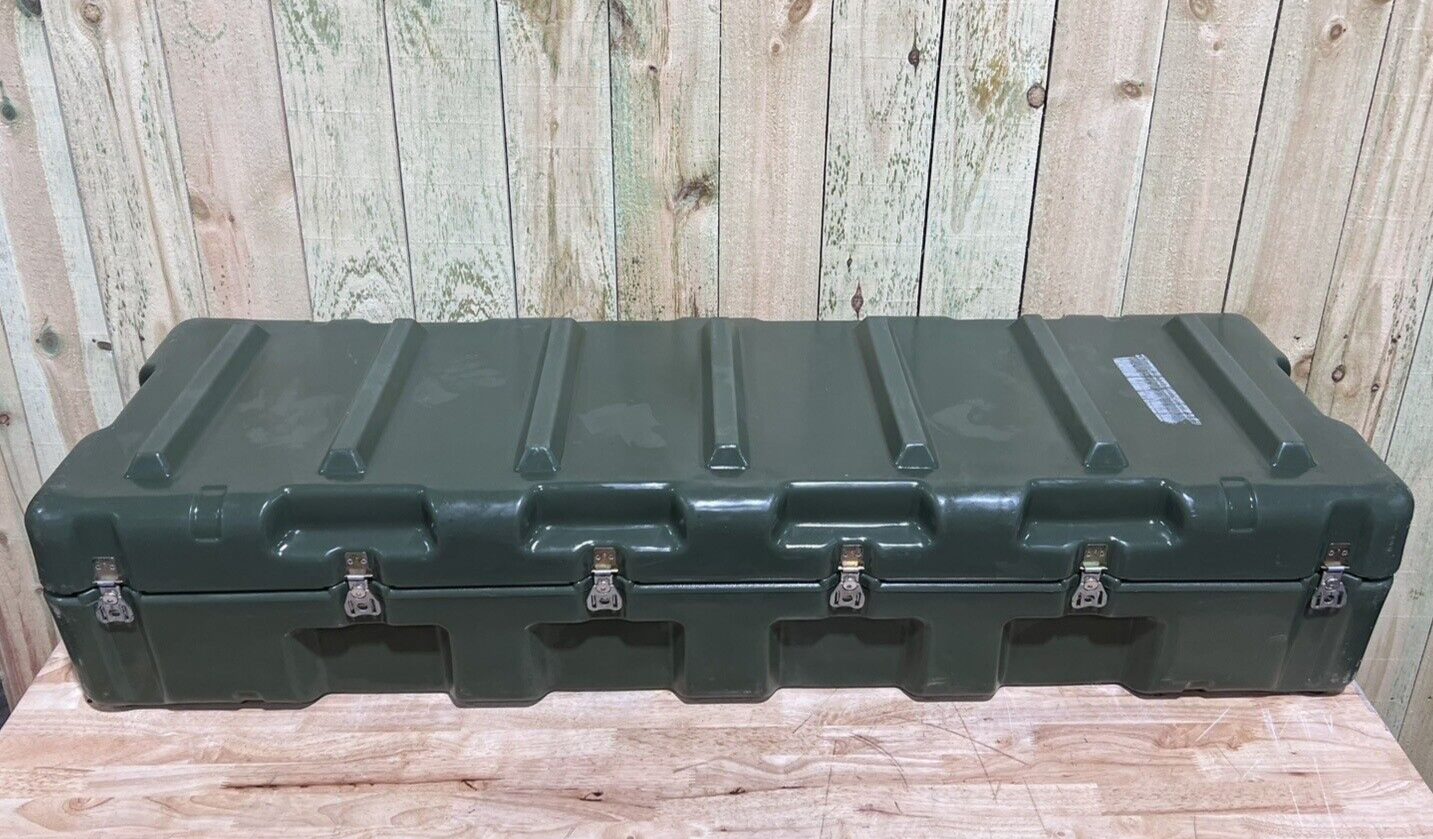 Pelican Hardigg Long Case 59” 19.5” 12” Green Waterproof Storage Footlocker