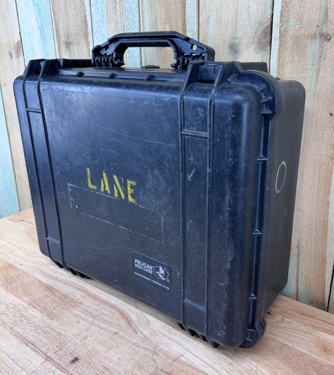 Pelican 1550 Watertight Protector Case Black Good Condition A/B