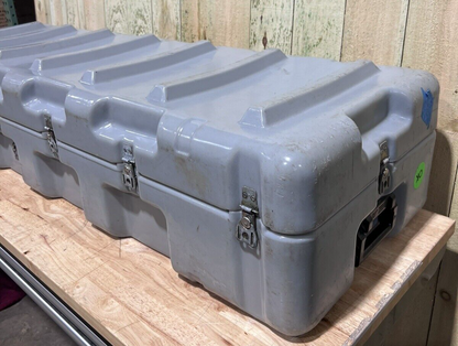 Hardigg Pelican Long Military Case 59” 19.5” 12” Grey Footlocker Waterproof Box