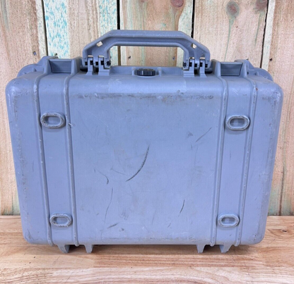 Pelican 1500 Protector Case Grey Waterproof Good Condition OS
