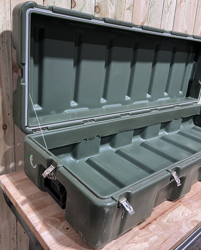 Pelican Hardigg Long Case 59” 19.5” 12” Green Waterproof Storage Footlocker